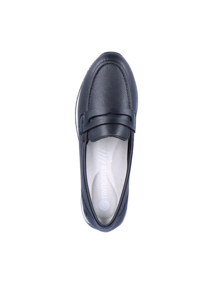 remonte Plateau Slipper in Schwarz günstig kaufen