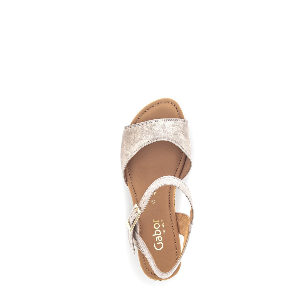 Gabor comfort Keilsandalette beige