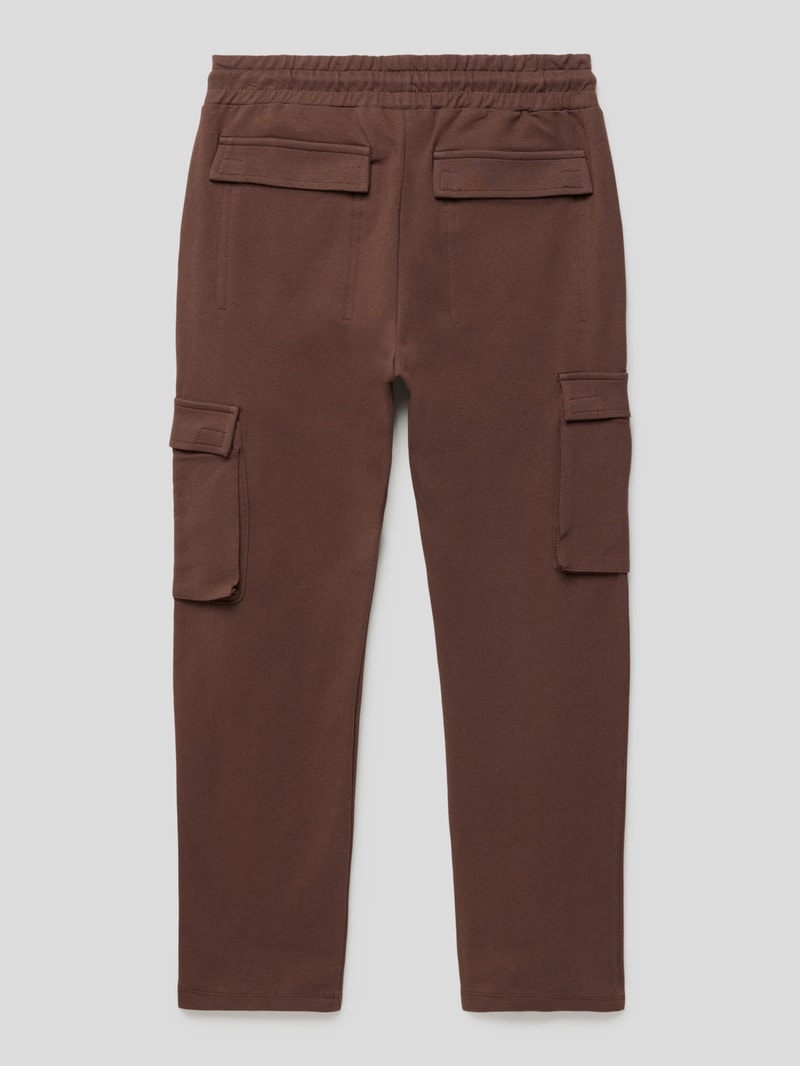 Jogpants mit Cargotaschen Modell 'NORMAL TB' in schokobraun