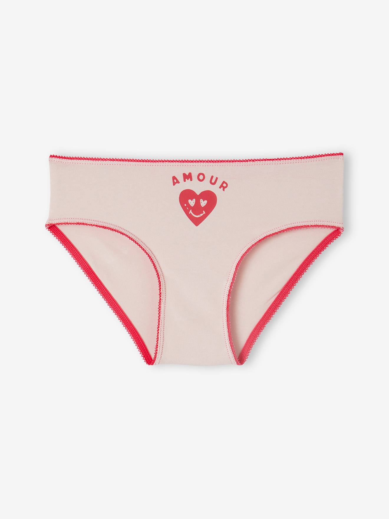 Vertbaudet 5er-Pack Mädchen Slips mit Bio-Baumwolle - rosa