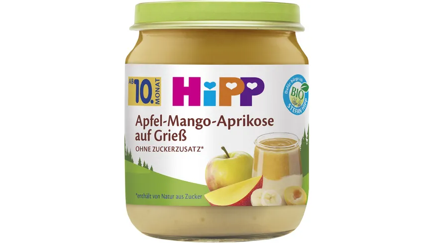 HiPP Apfel-Mango-Aprikose auf Grieß 200 g