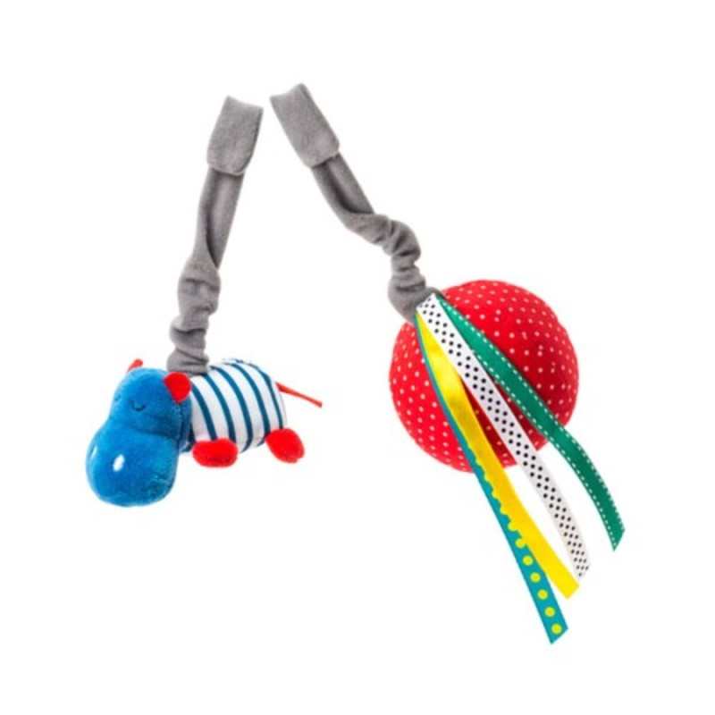 2 hochets Hippopotame et Balle Oxybul