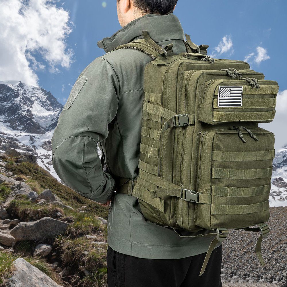 MDHAND Wanderrucksack Taktischer Rucksack, 45L, Hohe Kapazität, Camping