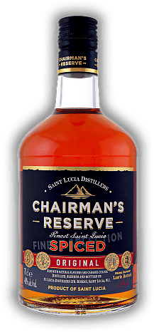 Chairman's Reserve Spiced from St. Lucia Chairman's Reserve Spiced from St. Lucia Würzige Spirituose auf Rum-Basis mit wunderbar karibischem Bouquet. 0,7	 Liter - Vol 40%