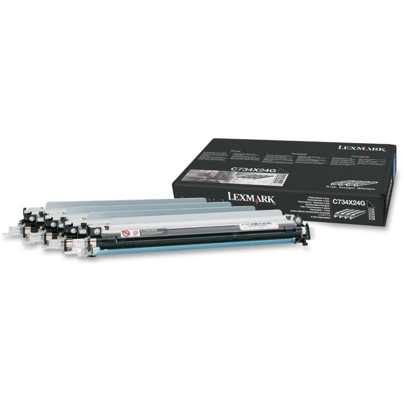Lexmark Original Fotoleitereinheit C734X24G Schwarz Multipack 4 Stück