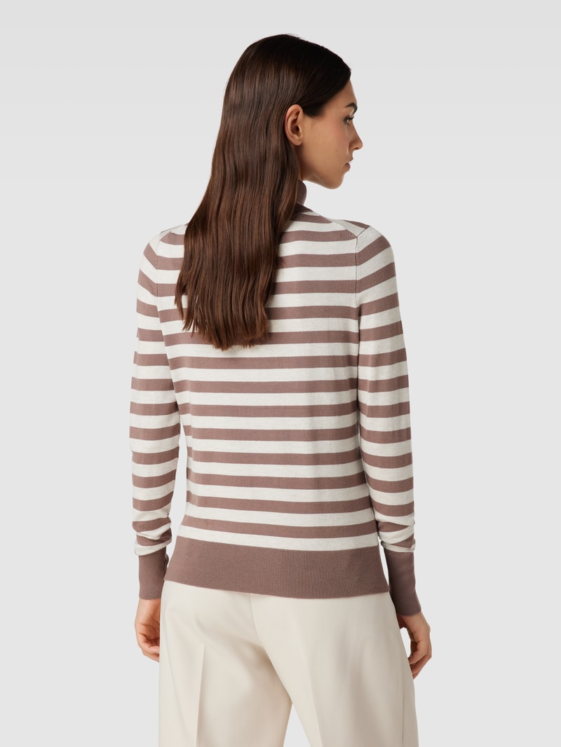 Longsleeve mit Rollkragen in taupe