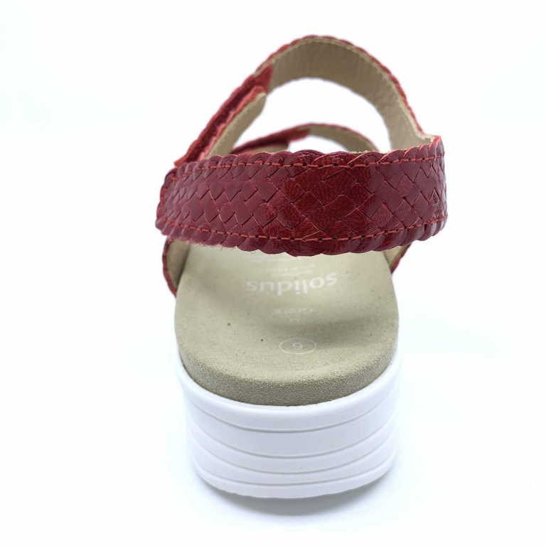 SOLIDUS Klassische Sandalen rot Greta