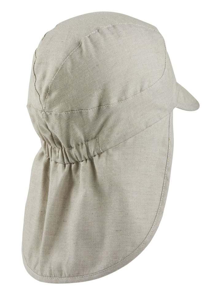 Sterntaler Schirmmütze mit Nackenschutz melange in mittelgrün günstig kaufen