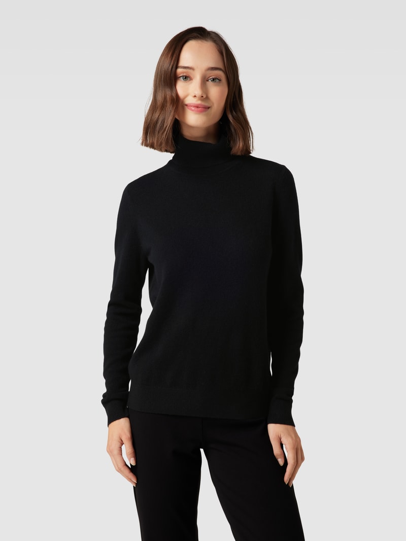 Longsleeve aus Kaschmir in schwarz