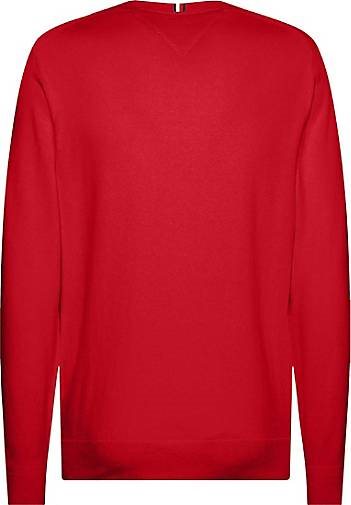 TOMMY HILFIGER Herren Strickpullover Rundhals Baumwolle/Kaschmir Regular Fit