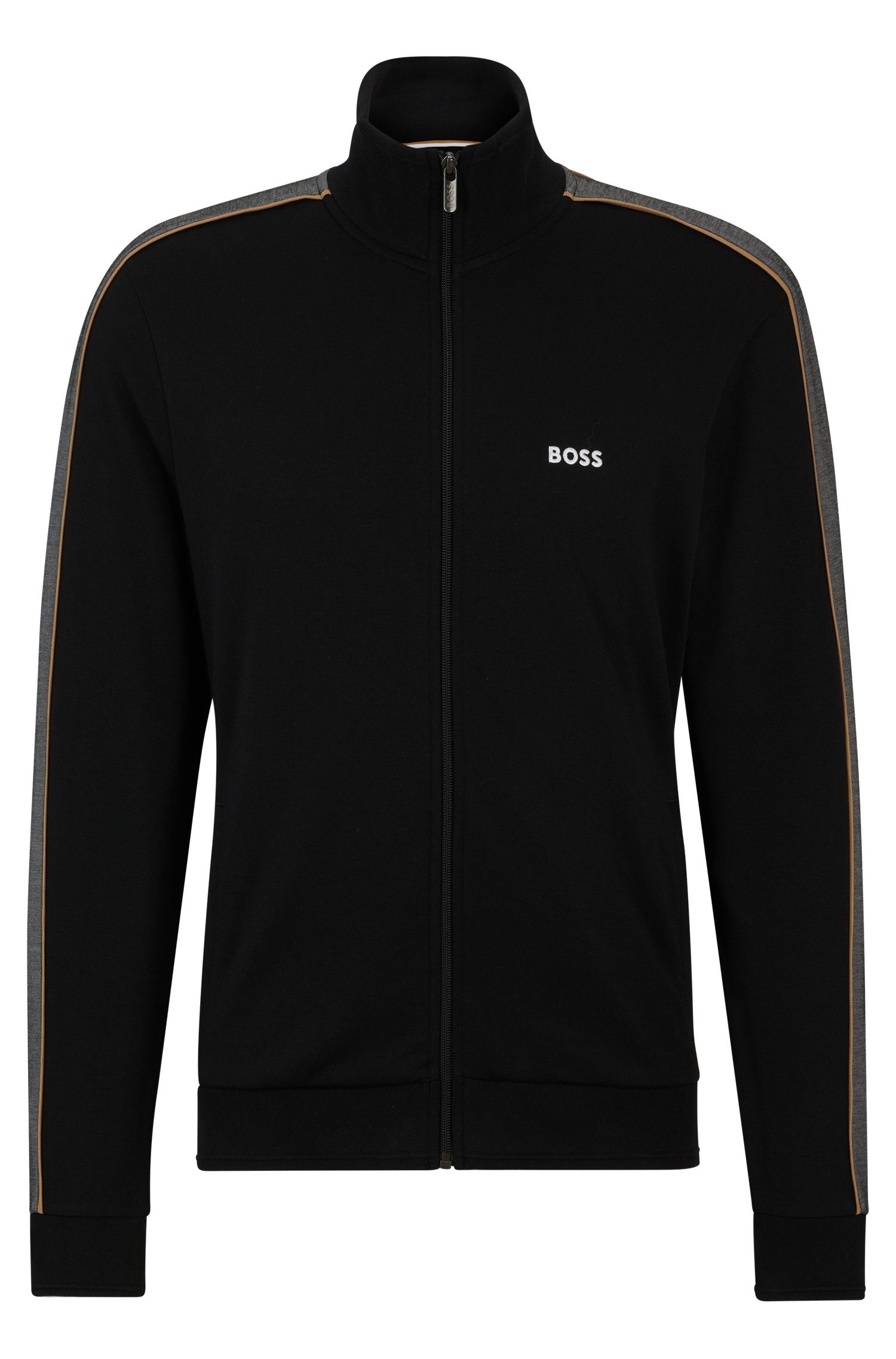 BOSS Sweatjacke Tracksuit Jacket mit Kontraststreifen