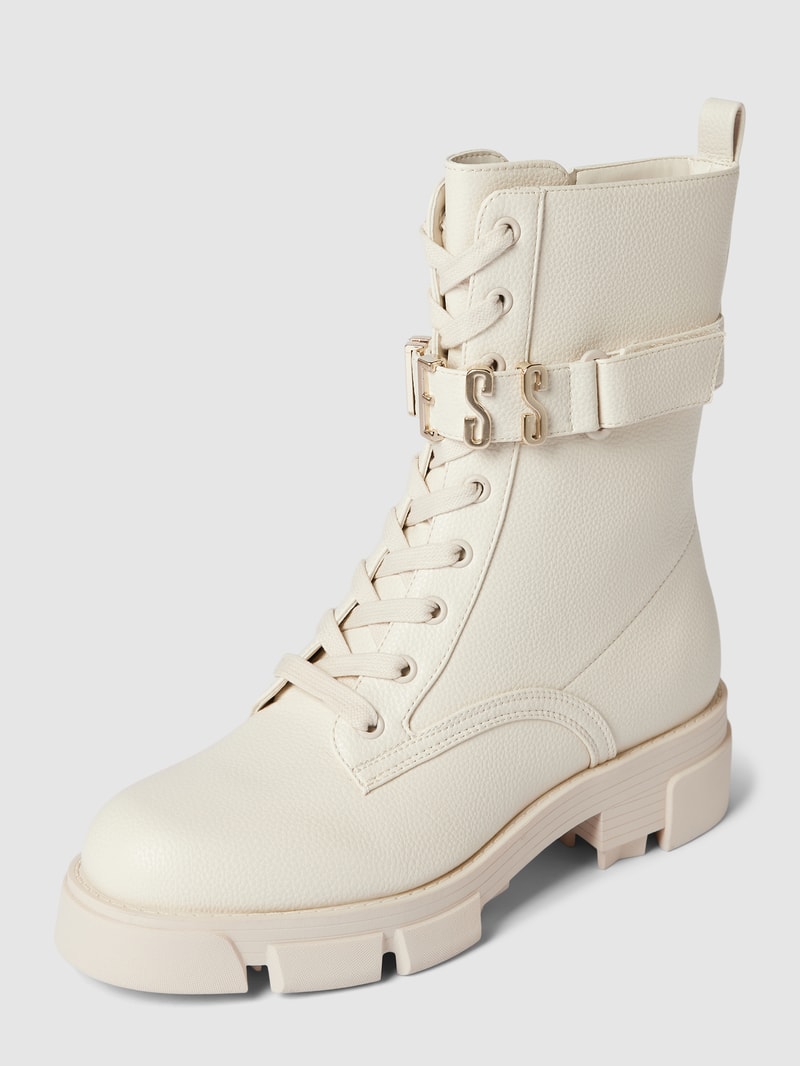 Stiefel mit Schnürverschluss Modell 'MADOX' in offwhite
