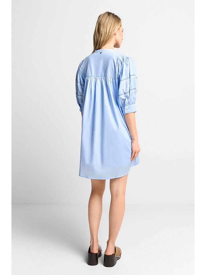 Rich & Royal Leinen-Kleid in Hellblau günstig kaufen
