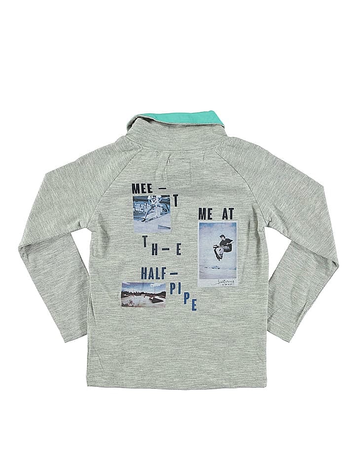 Tom Tailor Longsleeve in Grau/ Blau günstig kaufen 92/98