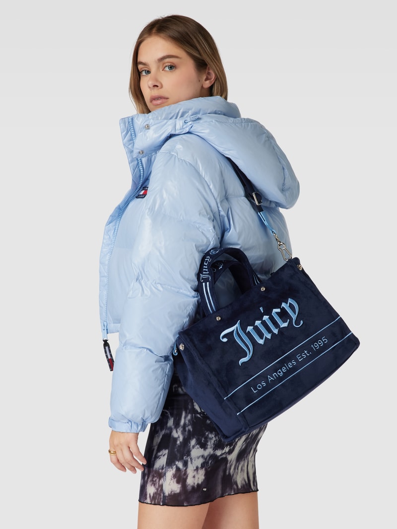 Bowling Bag mit Label-Stitching Modell 'IRIS' in marineblau