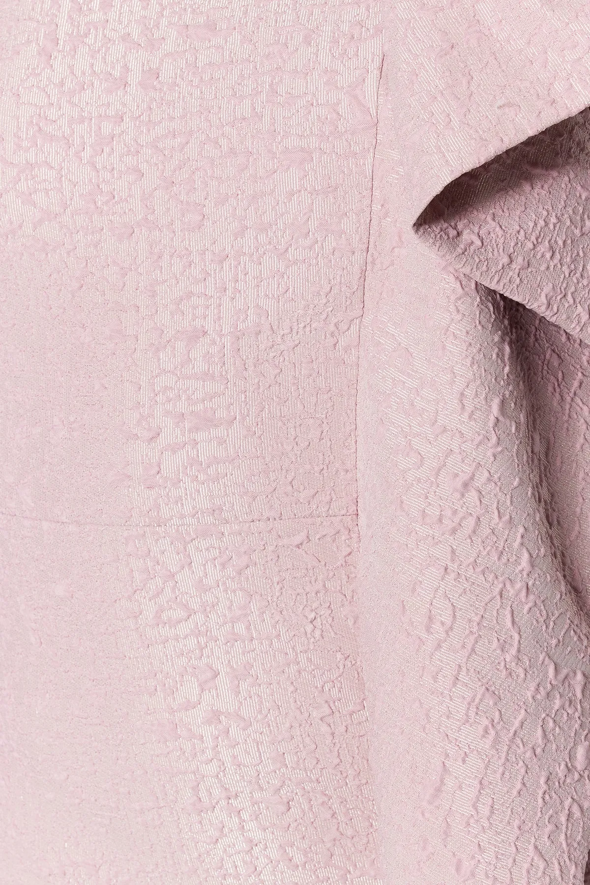 Trendyol Collection  Rosa, taillierter Volant, gewebte Struktur, selbstgemustertes, elegantes Abendkleid TPRSS23EL00085