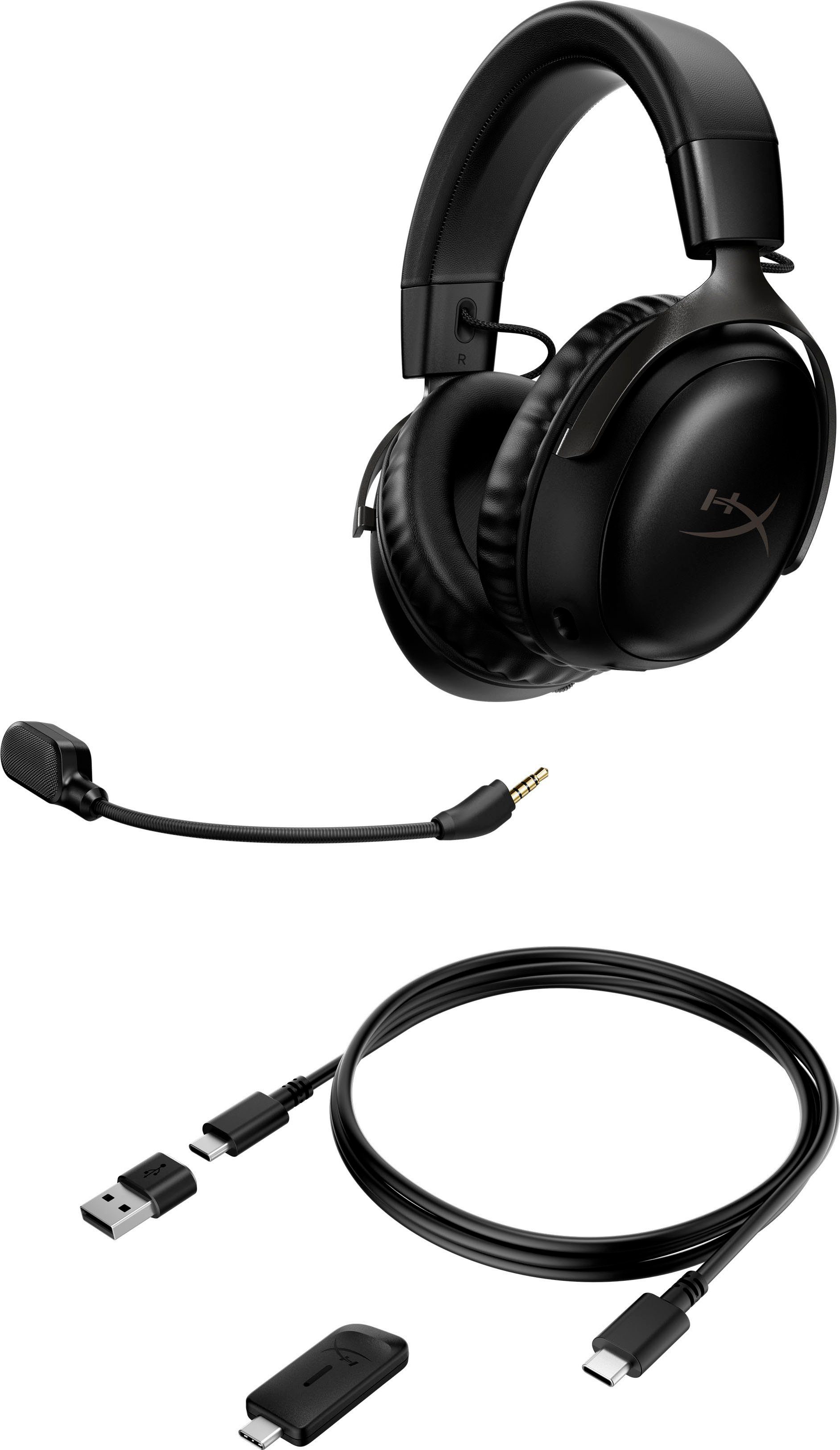 HyperX Cloud III Wireless Gaming-Headset (Geräuschisolierung, Wireless)