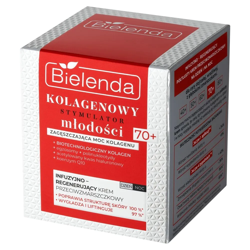 „Bielenda Collagen Youth Stimulator“ infuzinis-regeneruojantis kremas dienai/nakčiai 70+