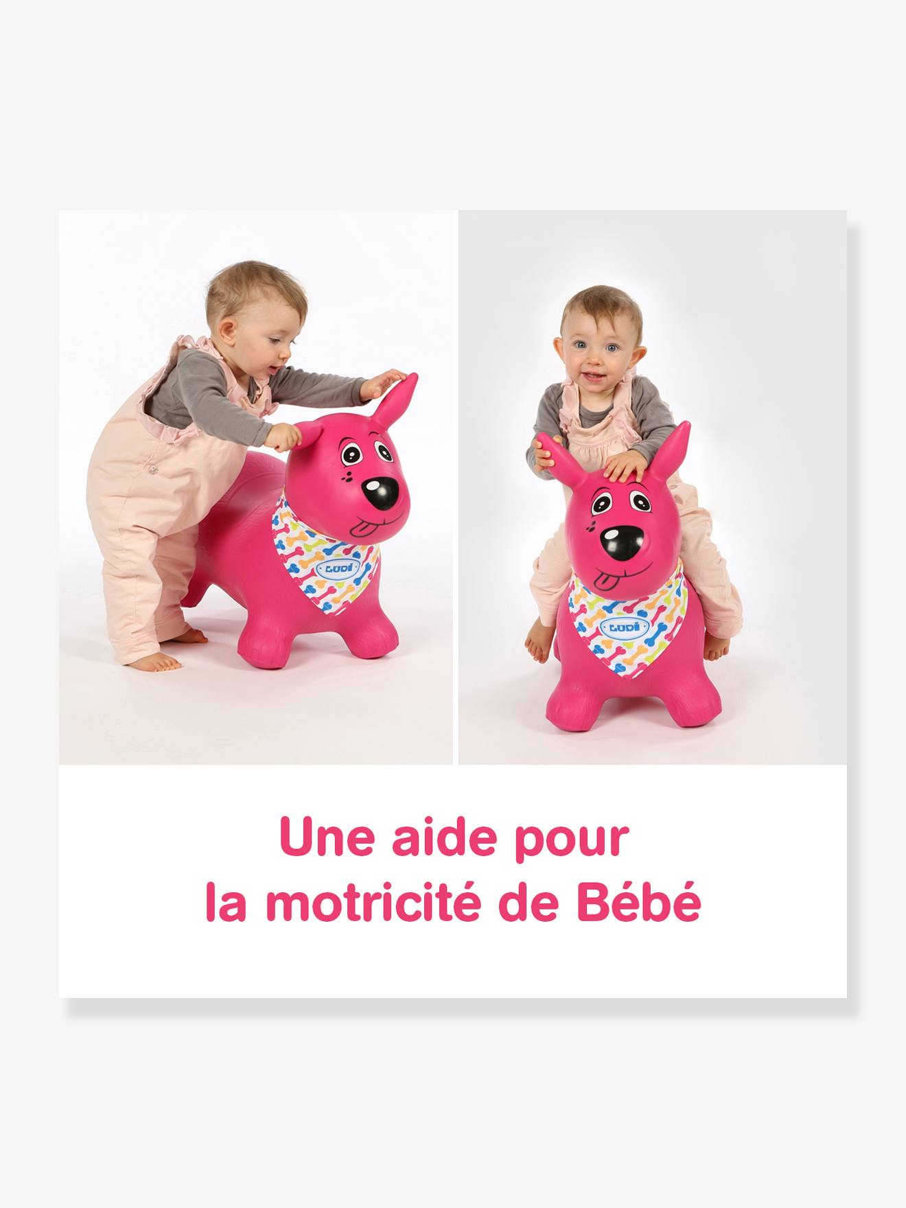 Mon chien sauteur LUDI rose