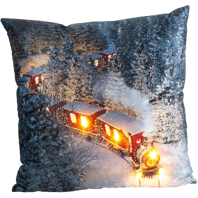Home Pute 45x45 cm m/LED-lys naturmotiv