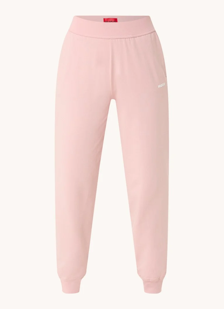 Pantaloni de trening HUGO BOSS Shuffle cu talie înaltă, croială slim, cu logo