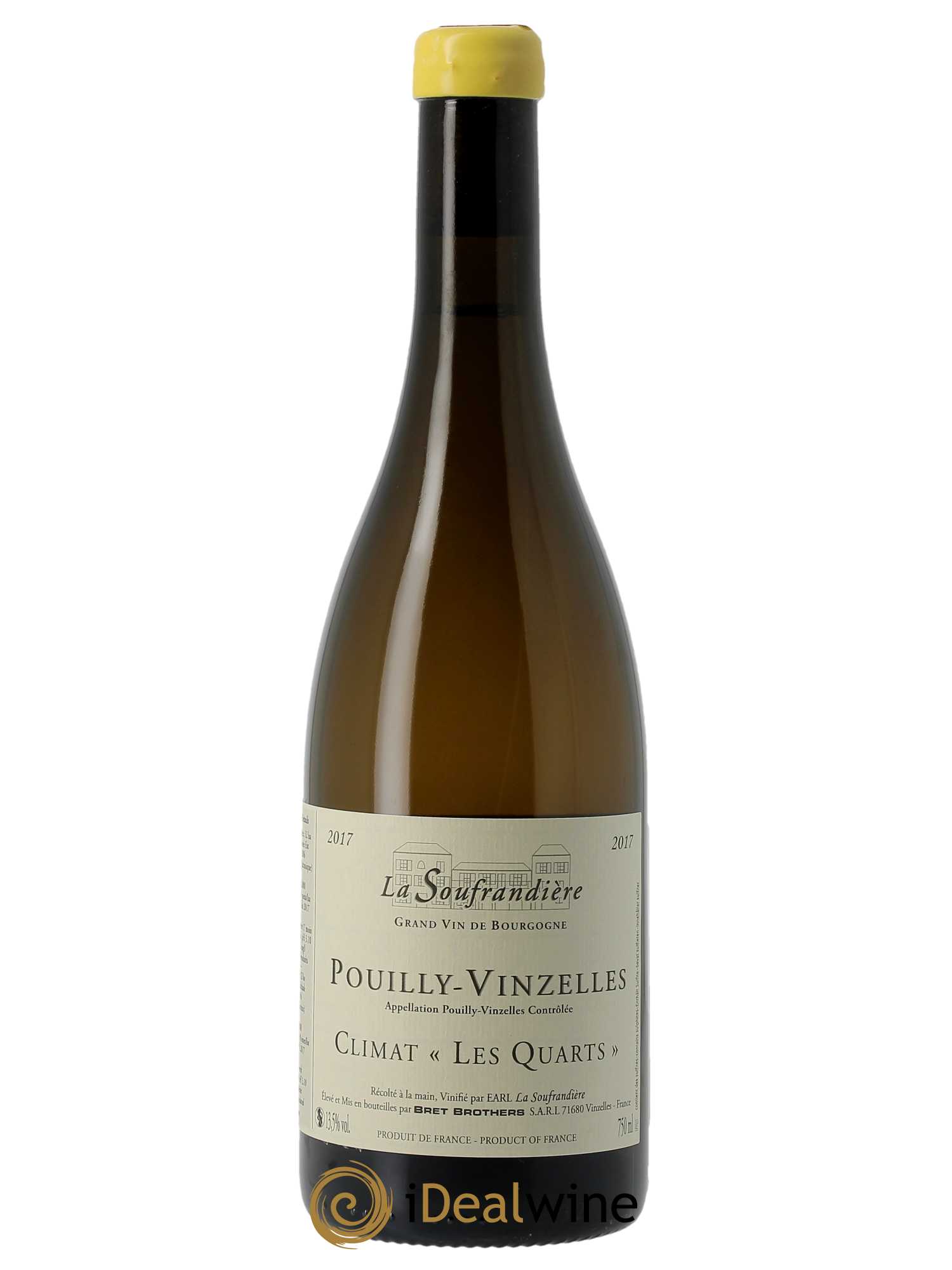 Pouilly-Vinzelles Les Quarts La Soufrandière - Bret Brothers  2017 - Lot de 1 Bouteille