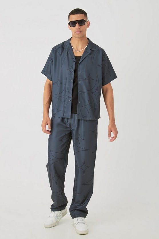 Weiches kastiges Twill-Hemd & Hose