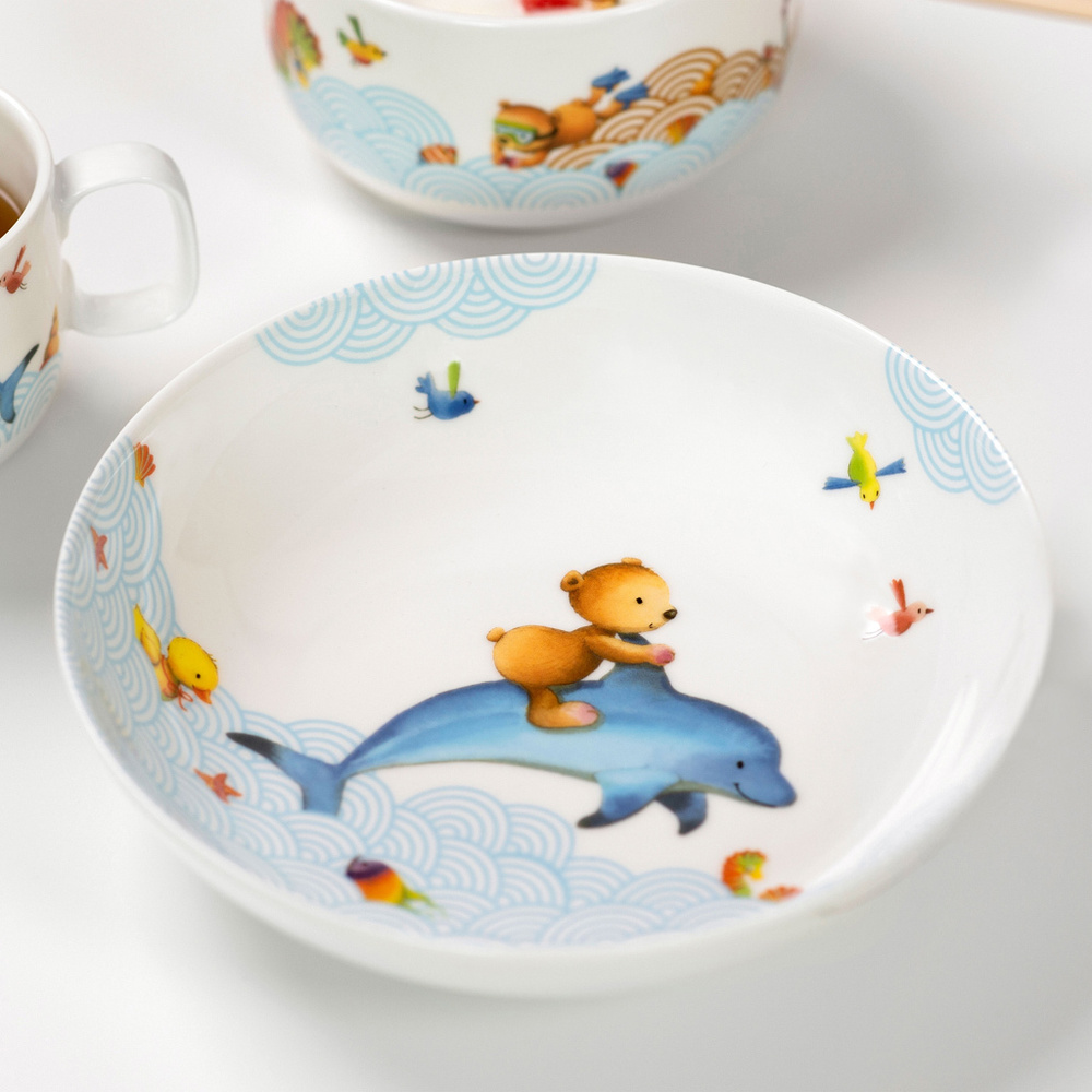 Villeroy & Boch Assiette creuse pour enfants Happy as a Bear Vaisselle pour enfant