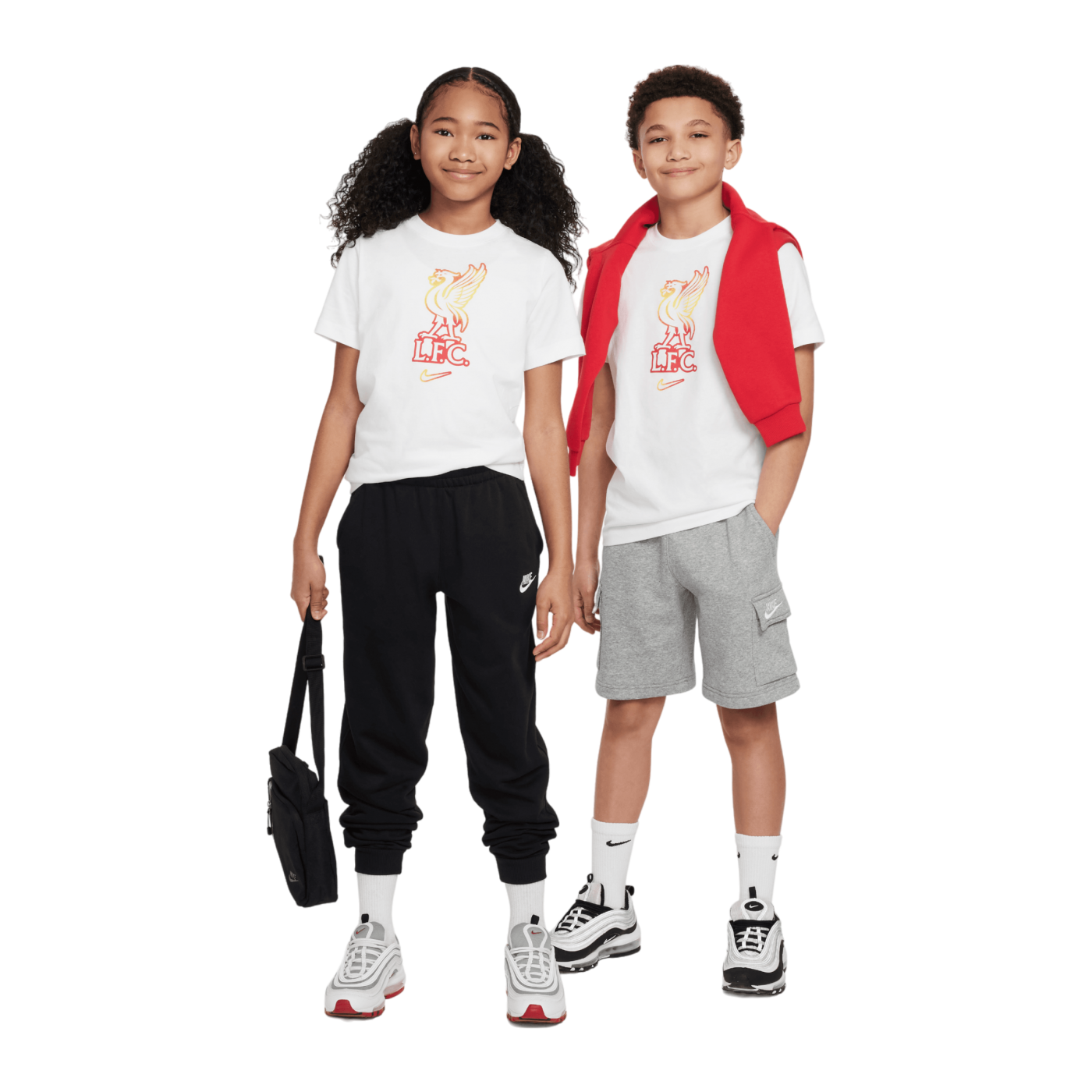 Nike FC Liverpool Crest T-Shirt Kids Weiss F100