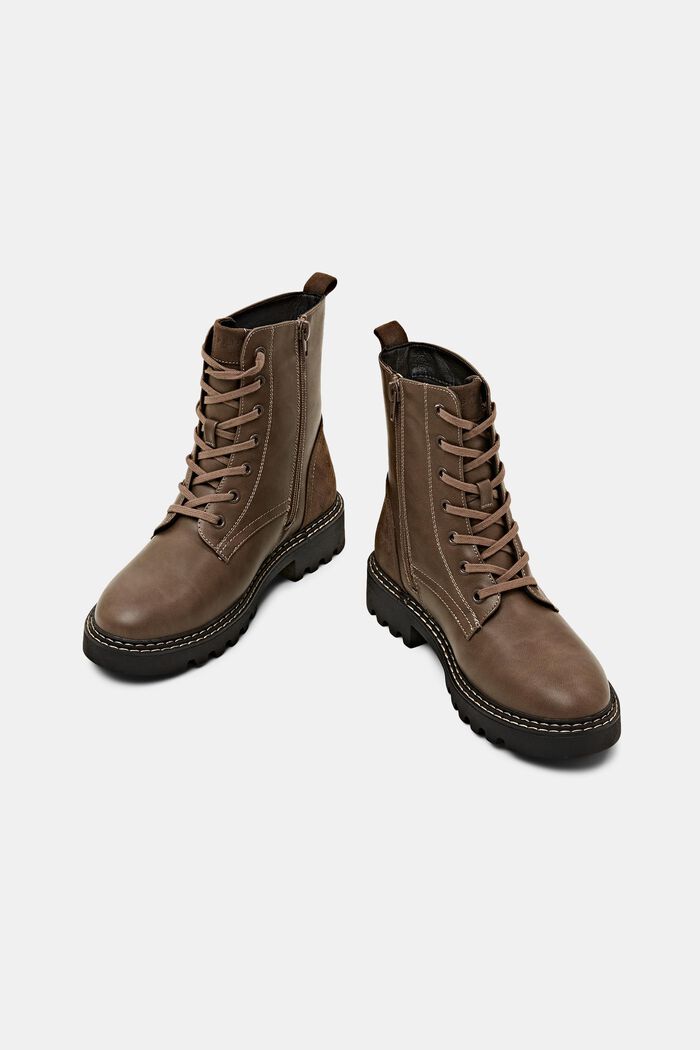 Schnürboots aus veganem Leder