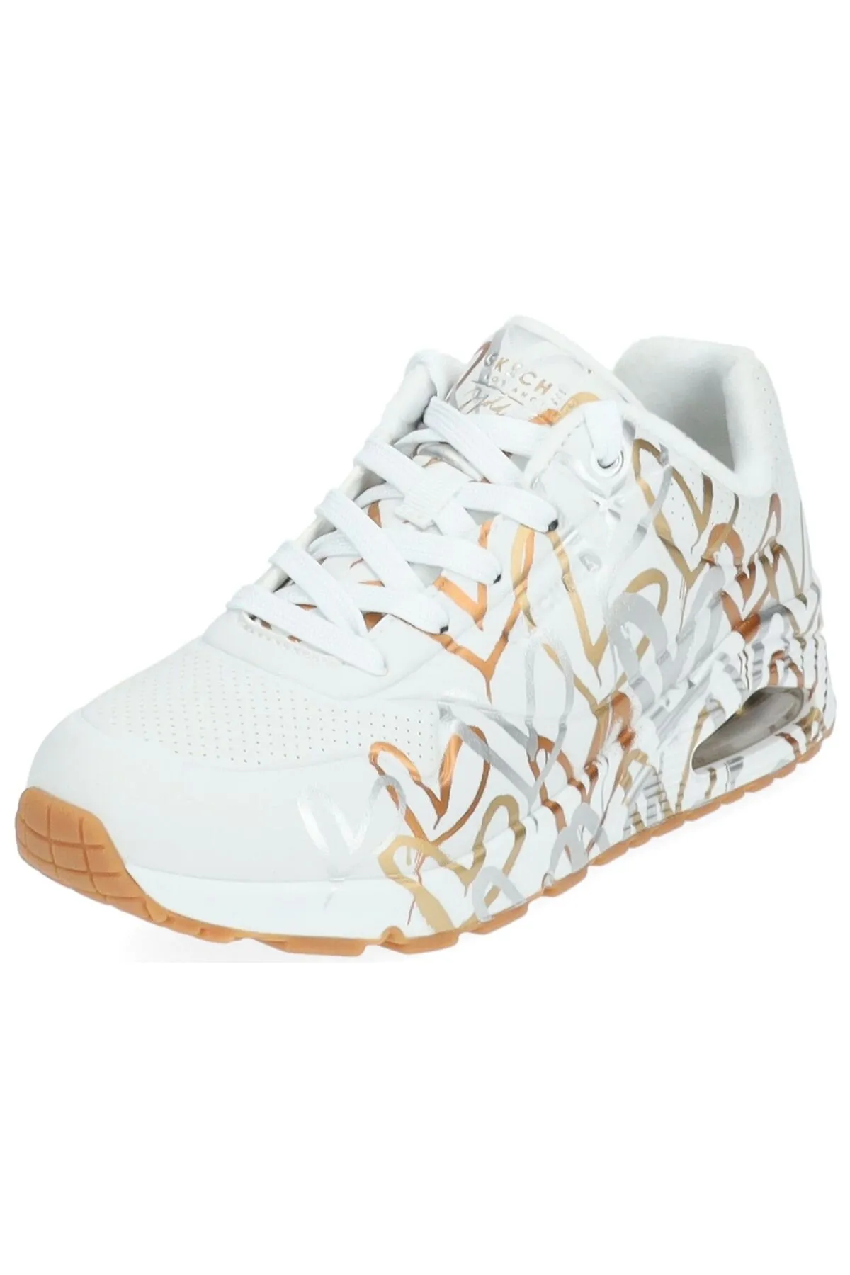 SKECHERS  Sneaker - Goldfarben - Flacher Absatz