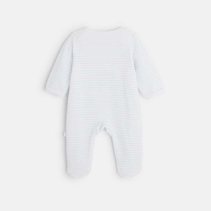 Pyjama bébé en velours bleu Absorba