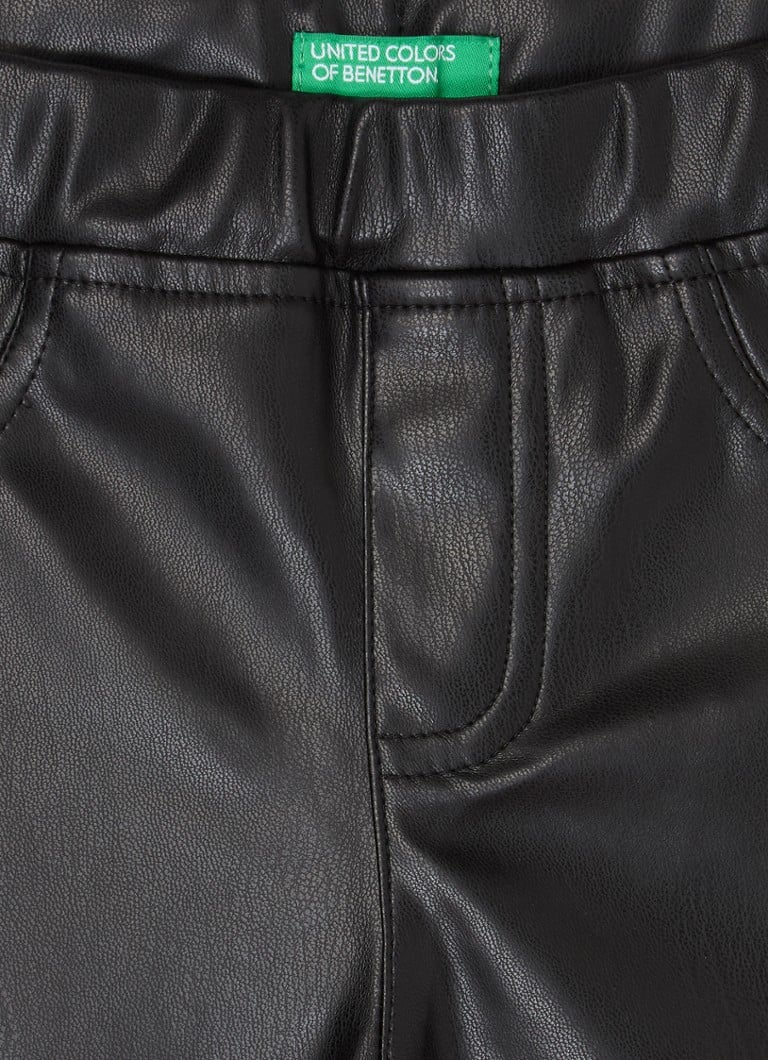 Pantaloni skinny din piele ecologică Benetton