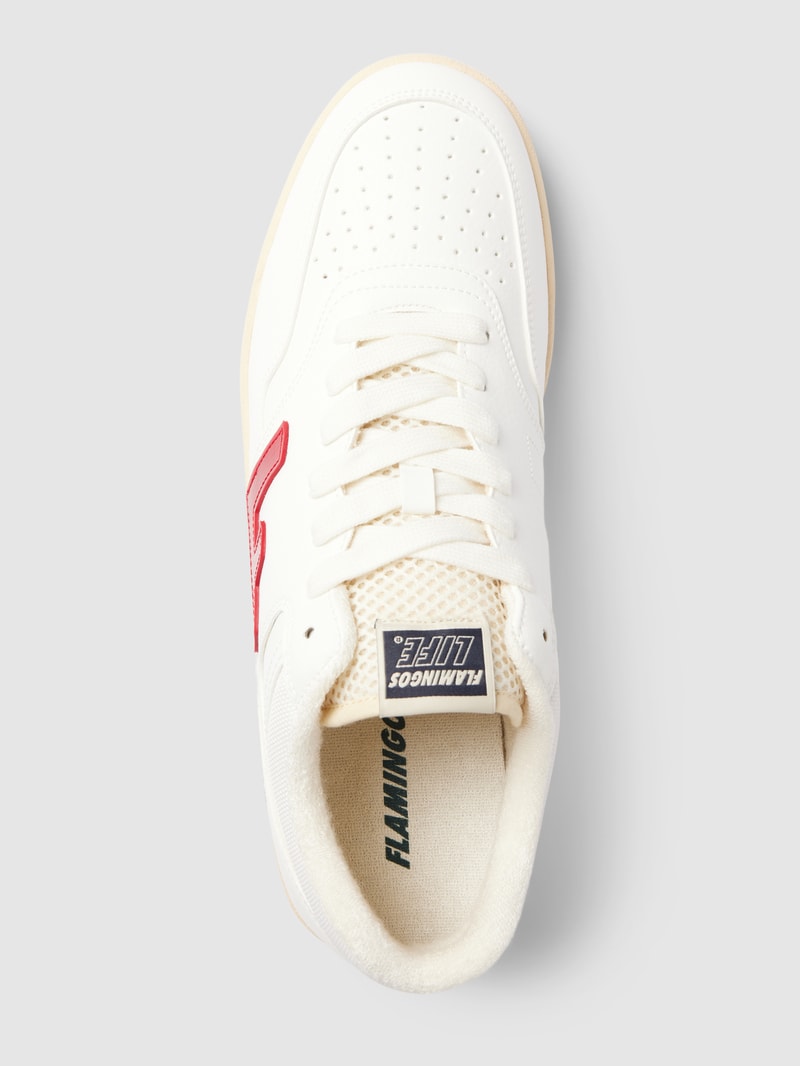 Sneaker mit Label-Details Modell 'Retro 90s' in weiß