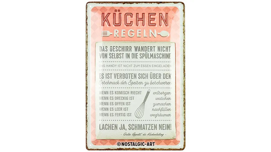 Nostalgic-Art Blechschild 20 x 30 cm 