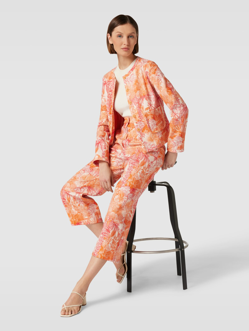 Blazer mit Allover-Muster Modell 'TIBET' in rot