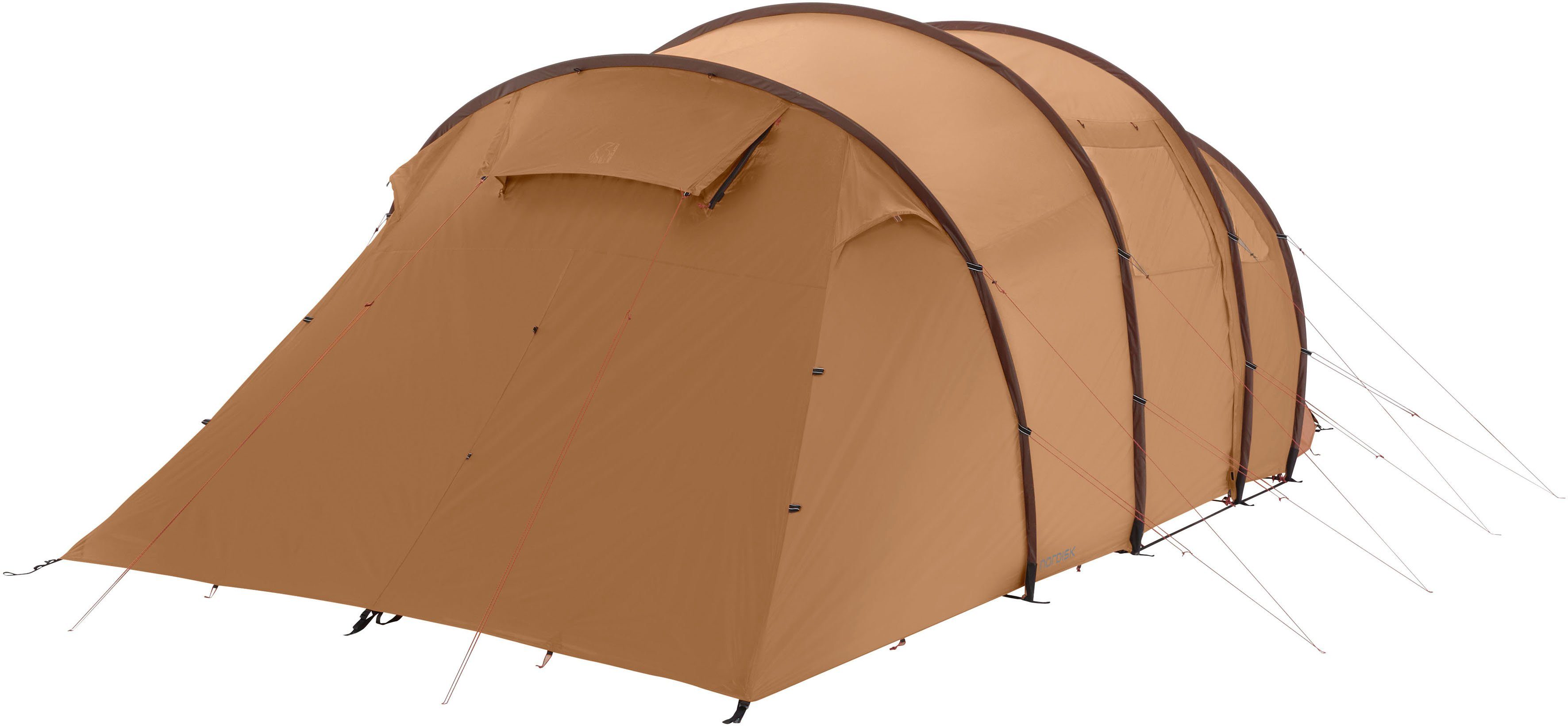 Nordisk Gruppenzelt Reisa 6 PU Tent Cashew/Brown, Personen: 6 (Packung, 1 tlg)