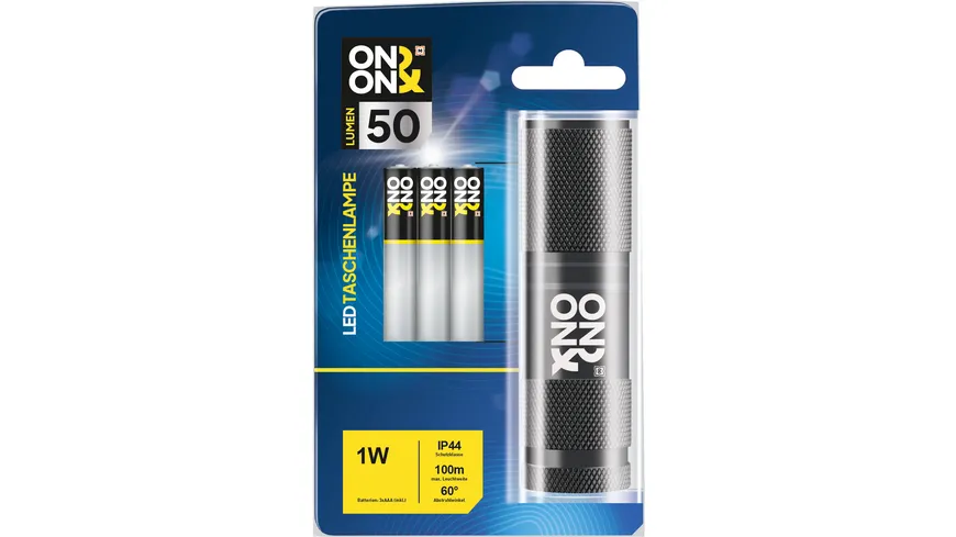 ON&ON Taschenlampe 50 Lumen