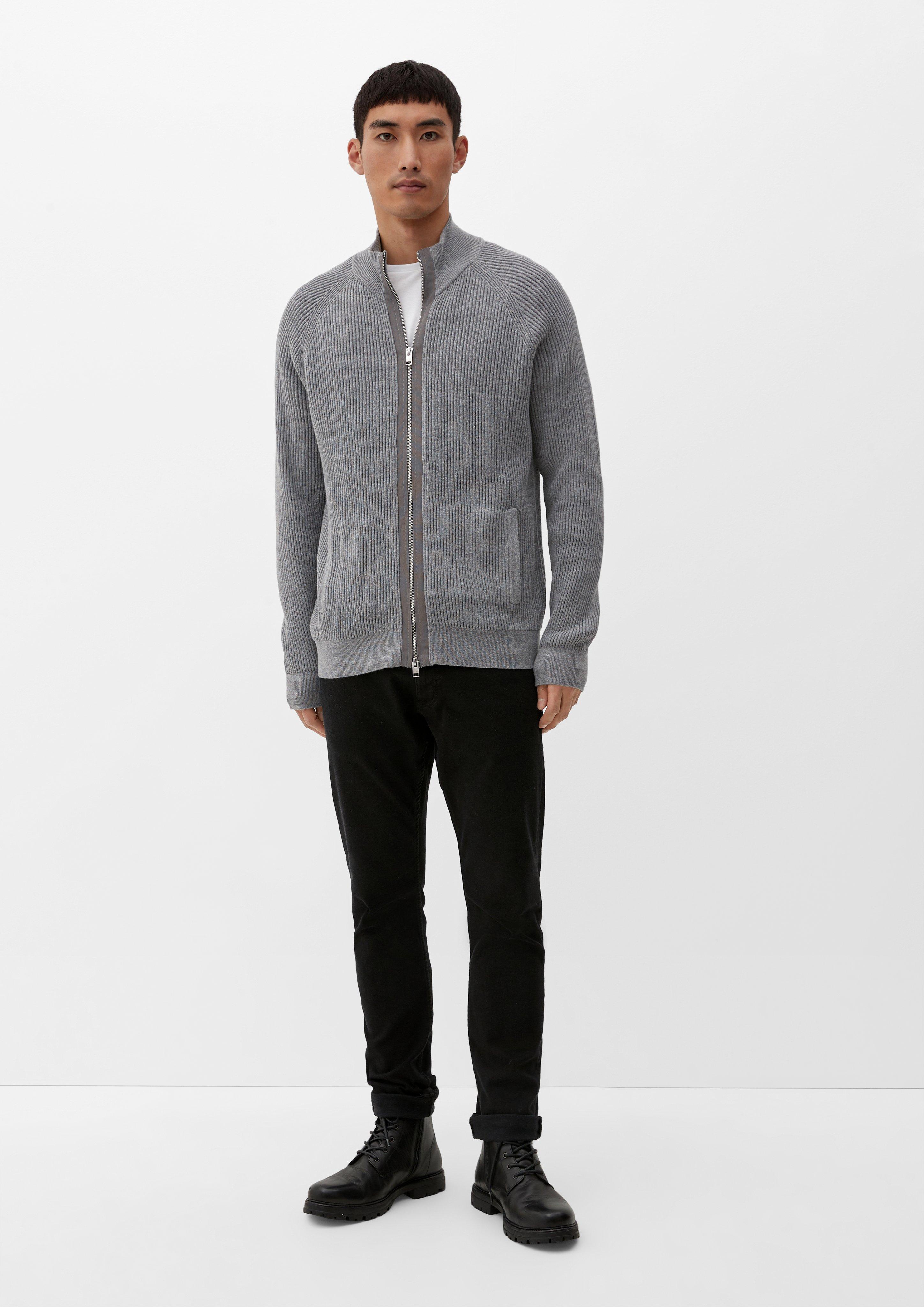 Strickjacke mit Stehkragen  2124541-9730