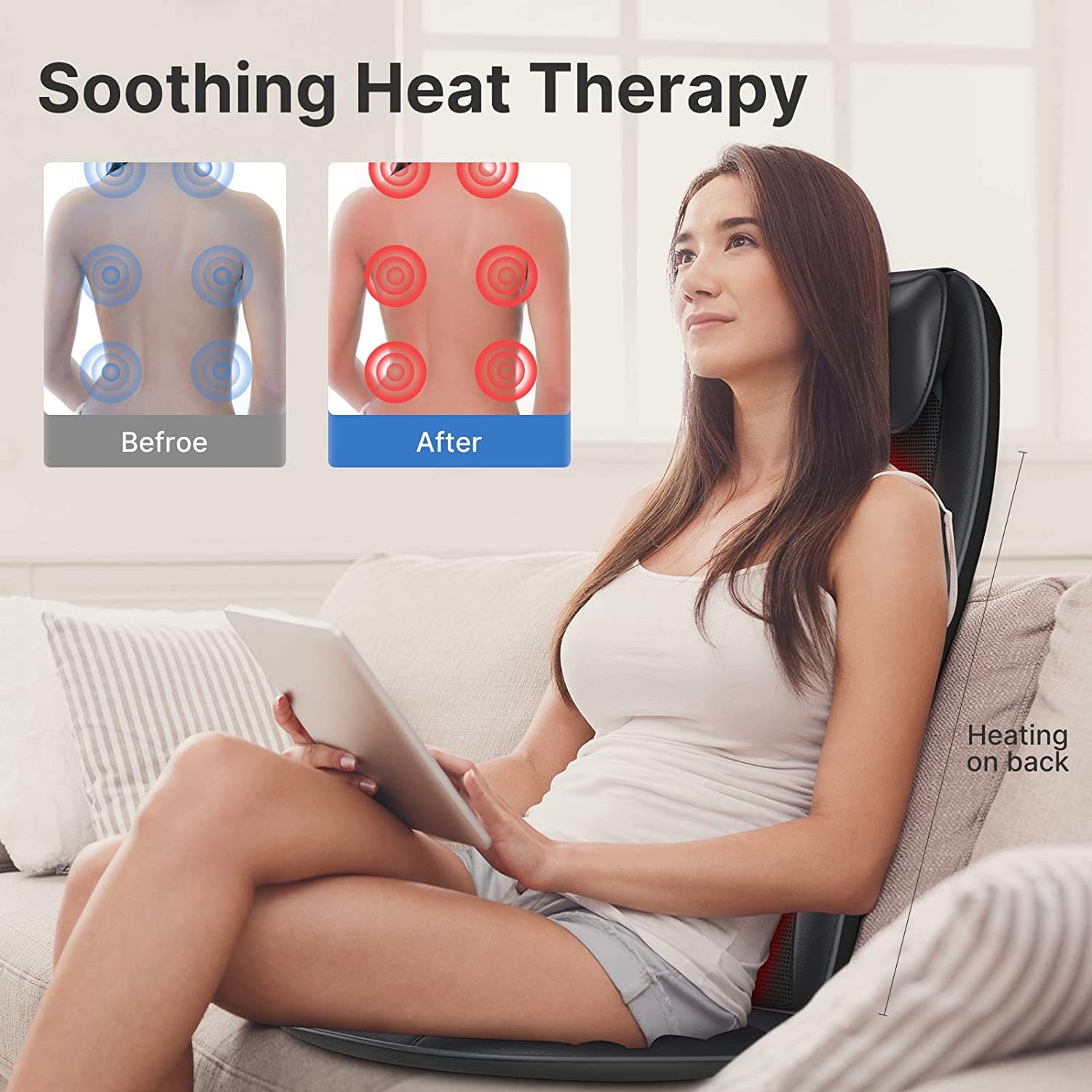 Rückenmassagegerät S-Form Shiatsu-Massageauflage