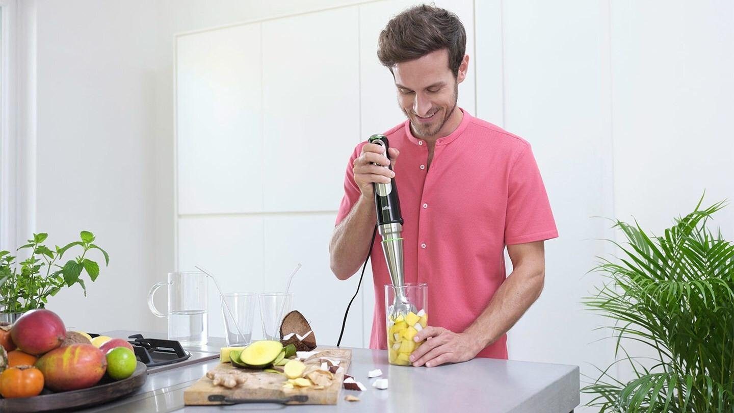 Braun Stabmixer MultiQuick 9 MQ 9135XI, 1200 W, Schneebesen, Crushed-Eis, Zerkleinerer, Advanced-Smart-Speed