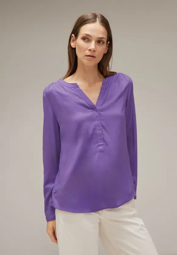 Street One Bluse in Unifarbe