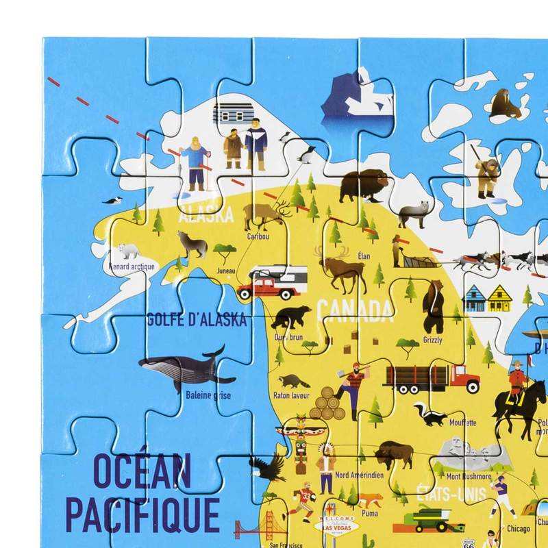 Puzzle du monde 200 pièces Oxybul