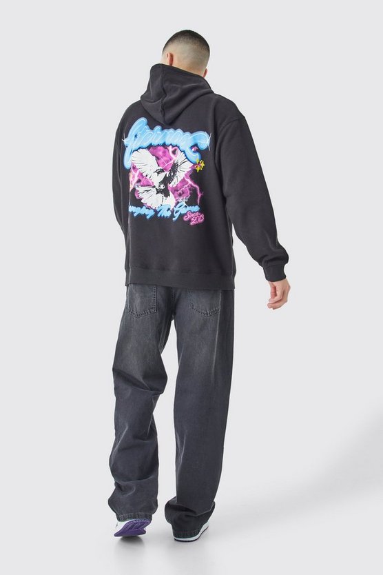 Oversize Hoodie mit Print