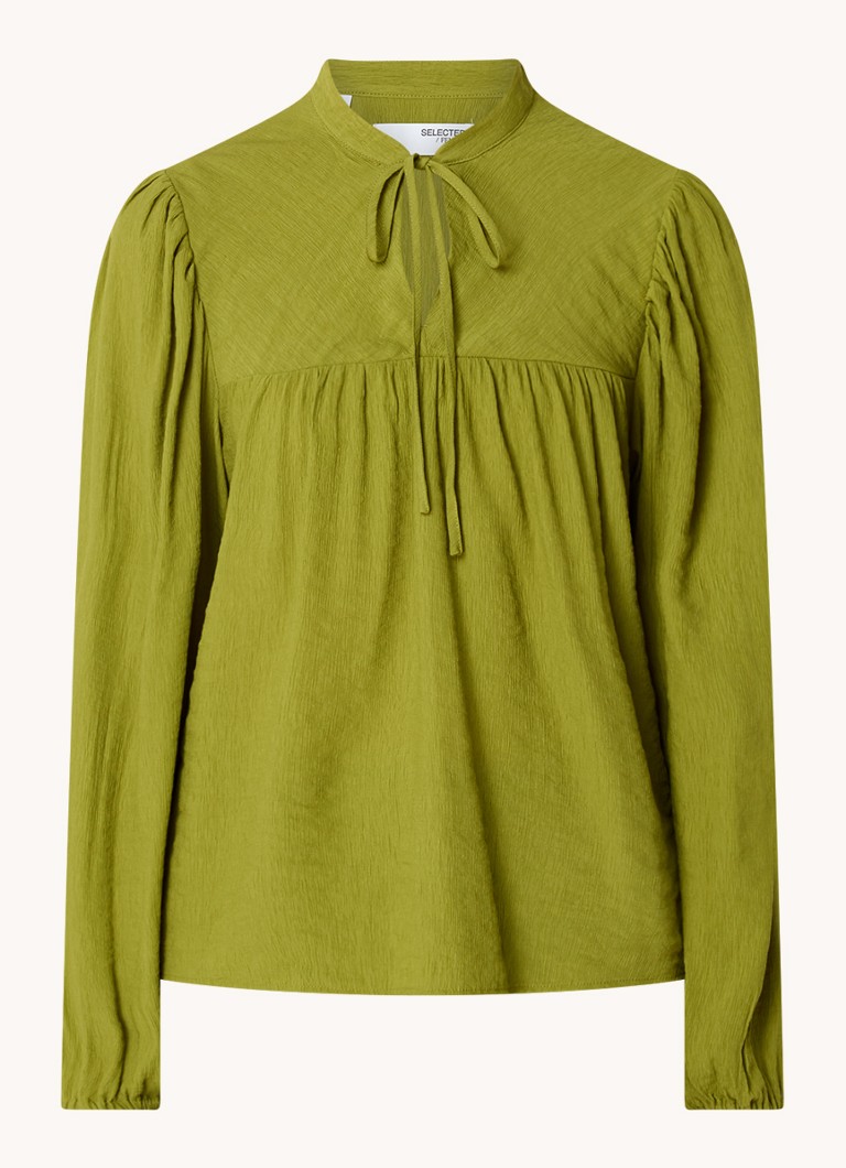 Selected Femme Katerine tunic with bow detail