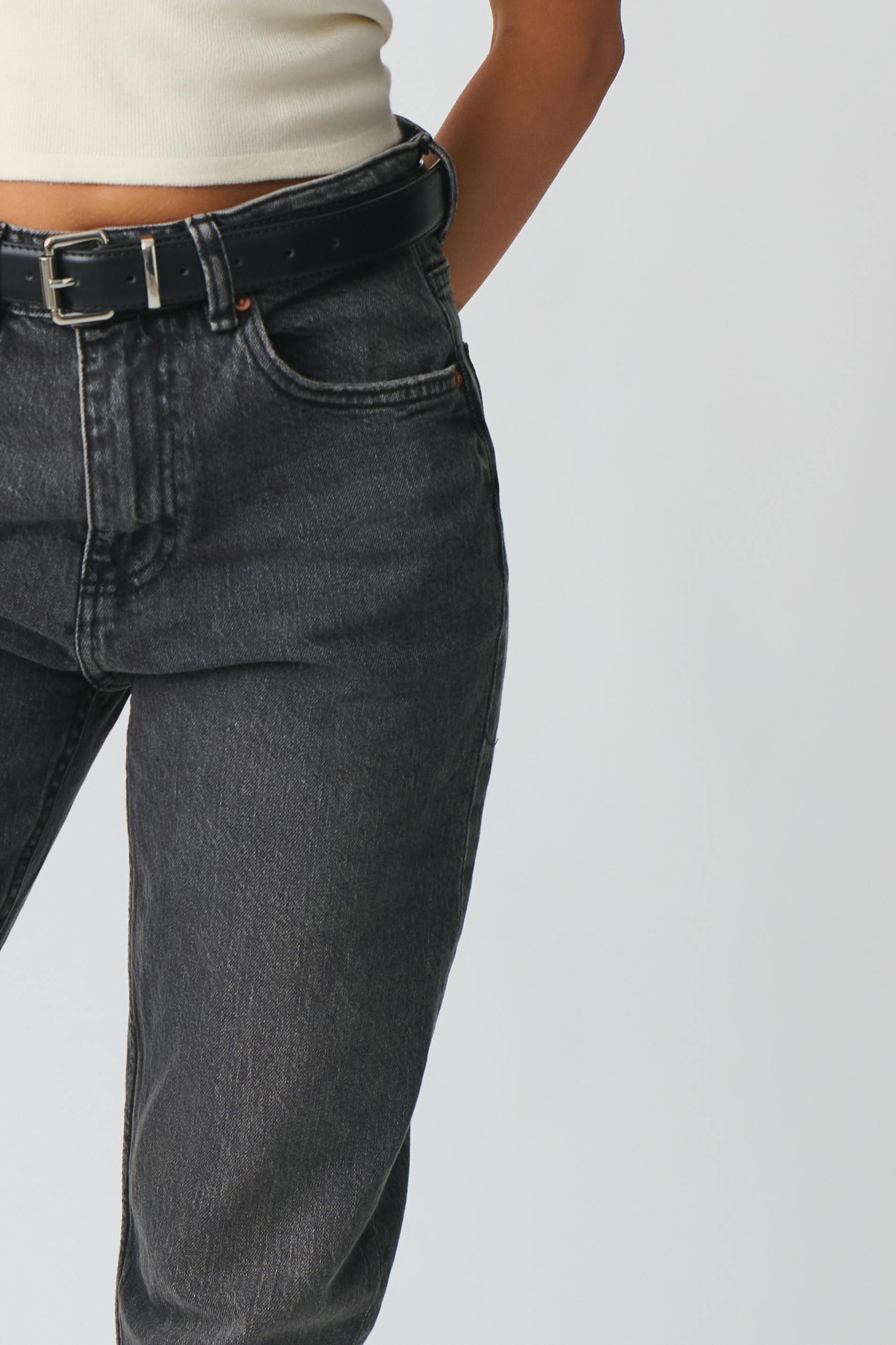 Mid straight jeans