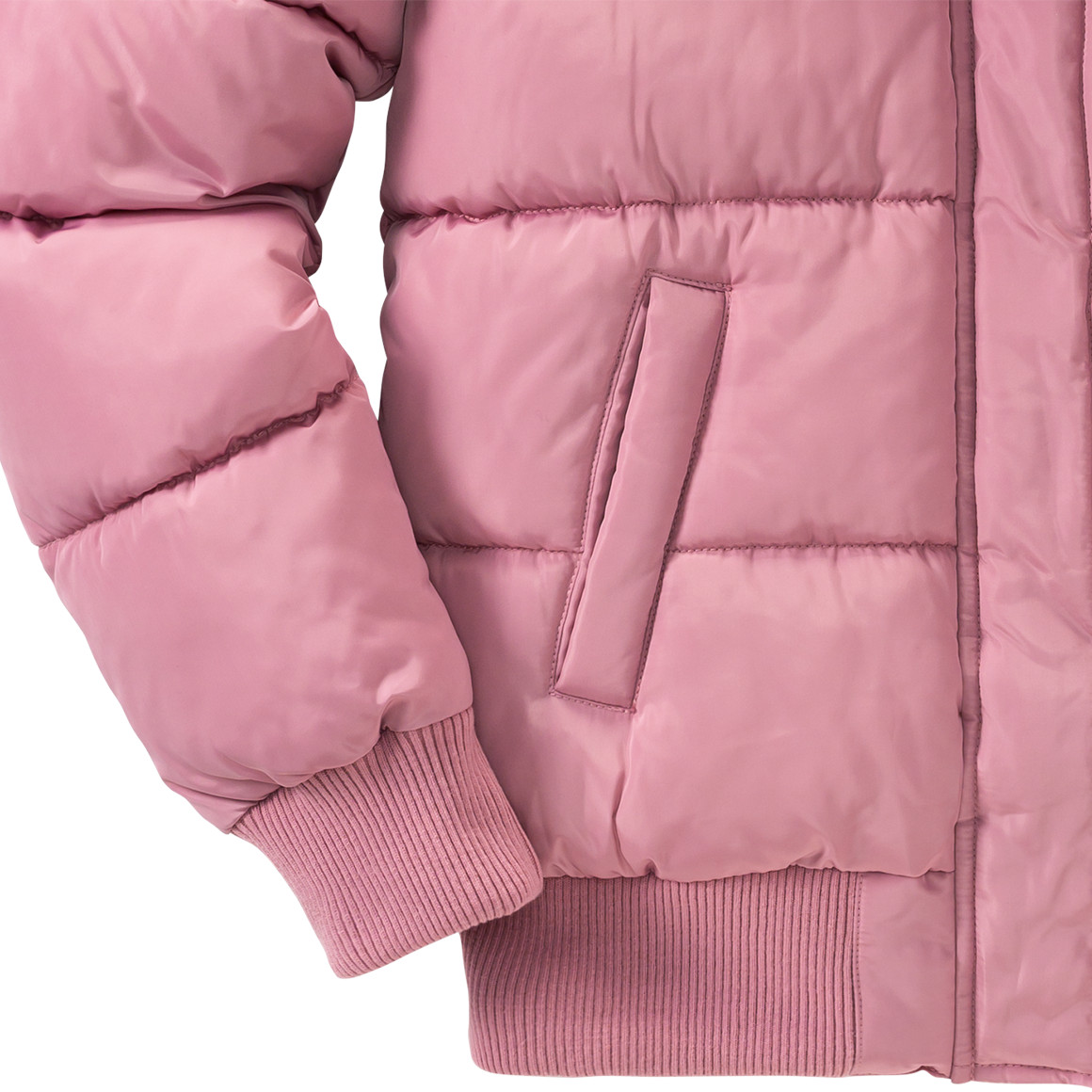 Mädchen Steppjacke mit Fellimitat