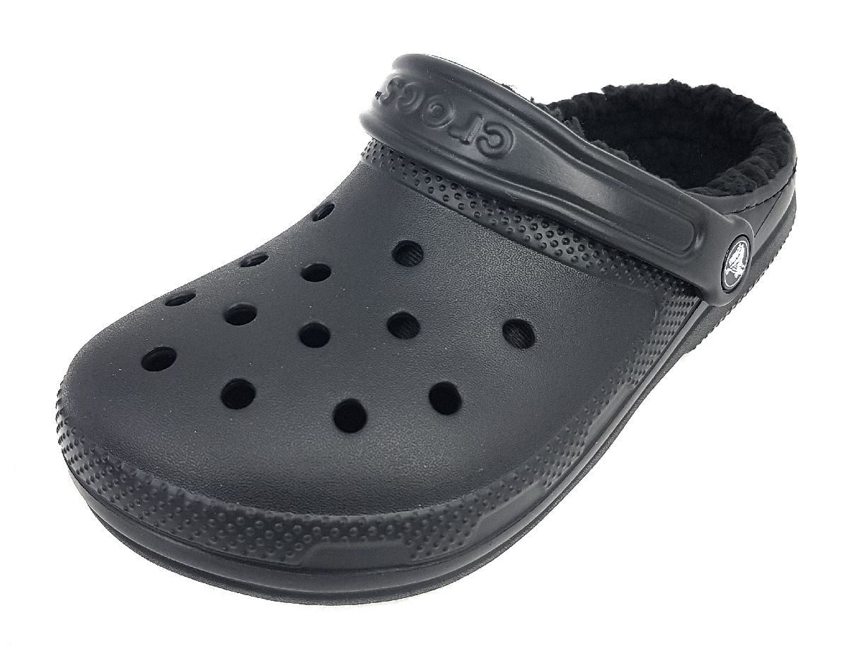 Crocs Classic Fuzz-Lined Clog 203591-060 Schwarz 060 Black/Black