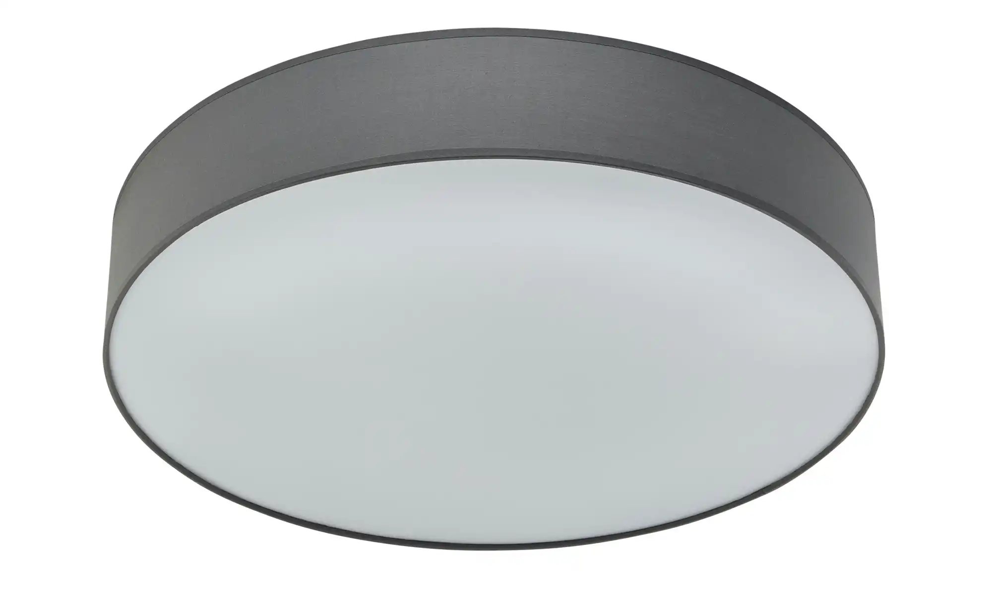 KHG LED-Deckenleuchte, mit Stoffschirm grau