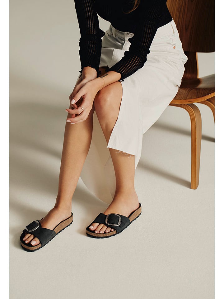 Birkenstock Leder-Pantoletten 